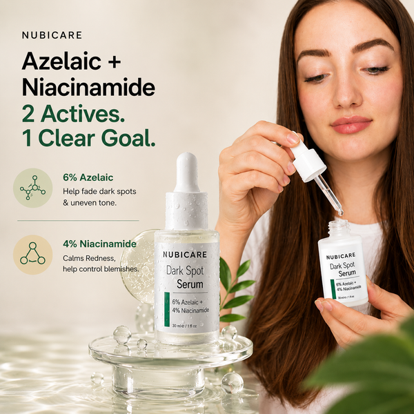 Azelaic Acid Niacinamide Serum for Blemishes & Dark Spots | Nubicare